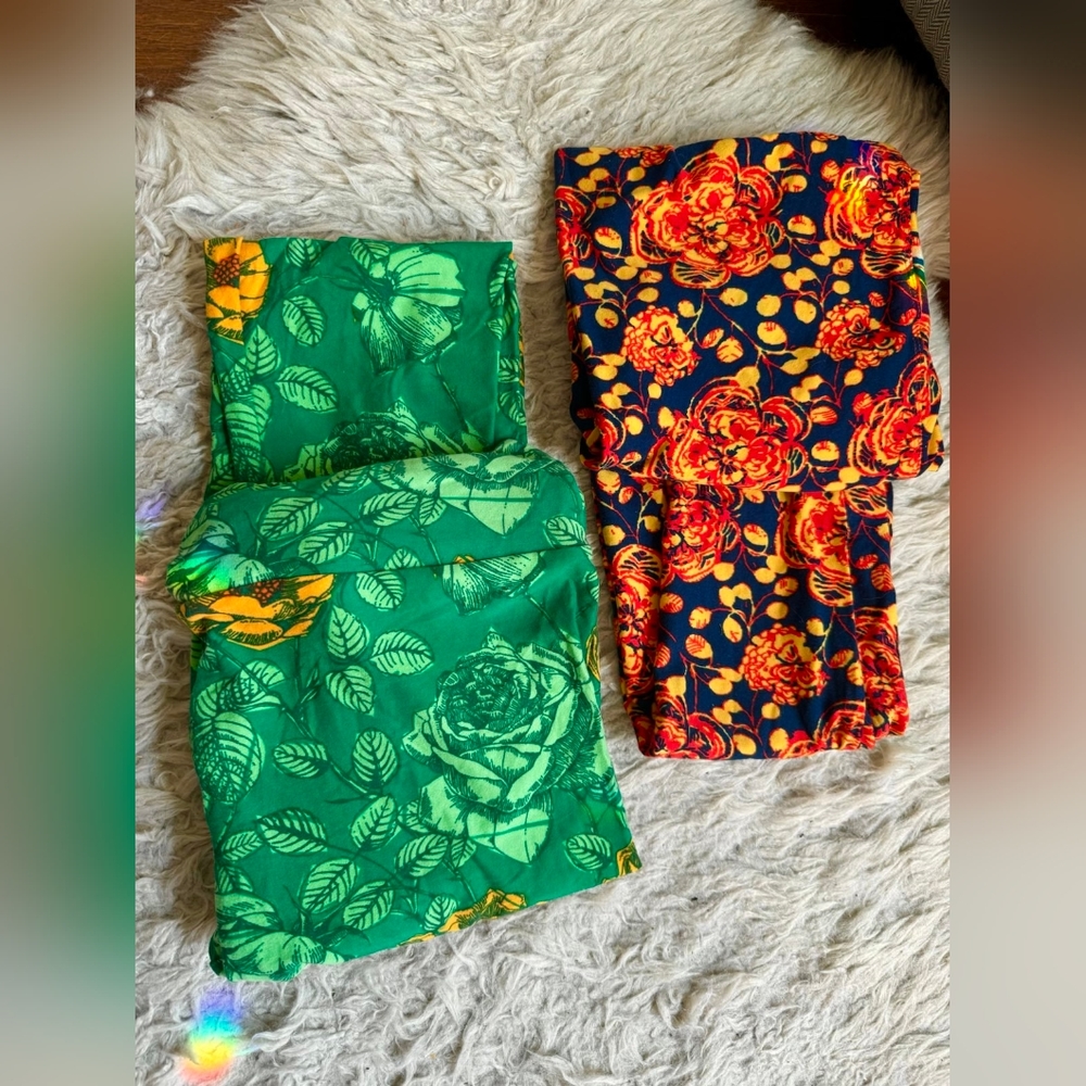 LulaRoe Flower Leggings Bundle